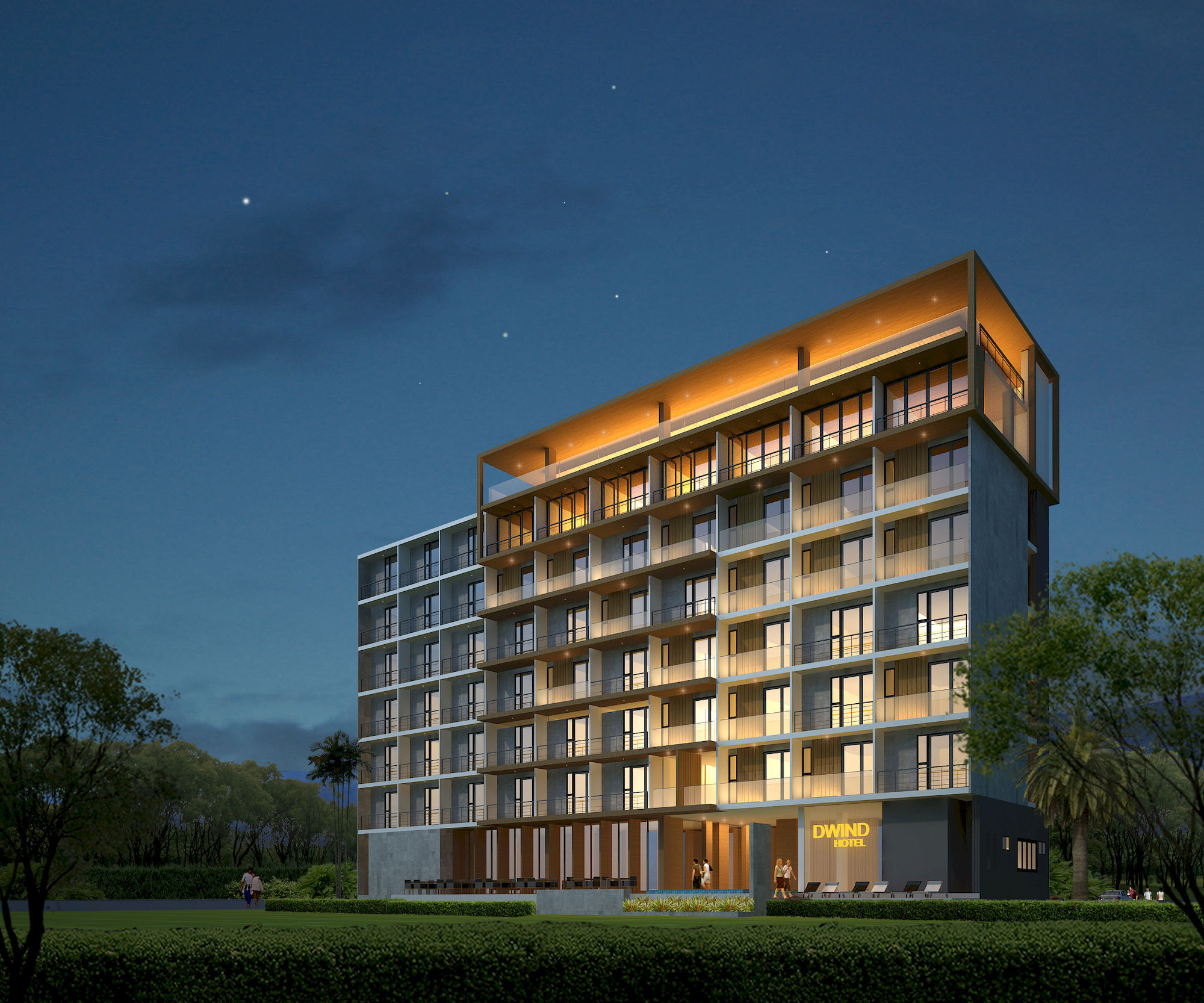 The Wind Hotel Bang Sare Exterior photo
